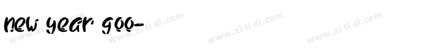 new year goo字体转换